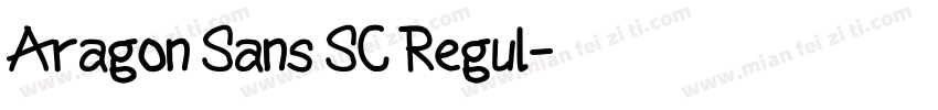 Aragon Sans SC Regul字体转换